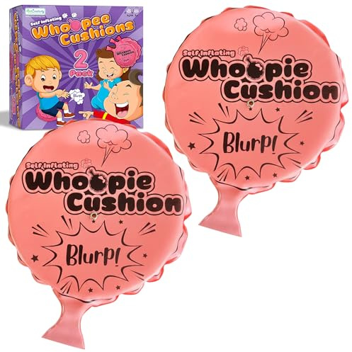 ArtCreativity Selbstaufblasendes Whoopie-Kissen, 2 Stück, 15,2 cm, Goodie-Bag-Füller, klassisches Streichspielzeug für Jungen und Mädchen, Partygeschenke und Gag-Geschenke für Kinder, Whoopie Macht