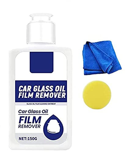 Autoglas-Ölfilm-Entferner, Fleckenentferner Für Autoglas, Autoglas ölfilmreiniger, Glasreiniger Auto, Glasölfilmentferner, Glasölfilmentfernungspaste, Autoscheibenreiniger, Scheibenreiniger, 150g