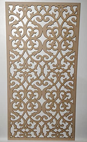 LaserKris Dekoratives Sichtschutzgitter für Heizkörper, 6 mm dick, MDF-Platte (1200 x 610 mm) G306