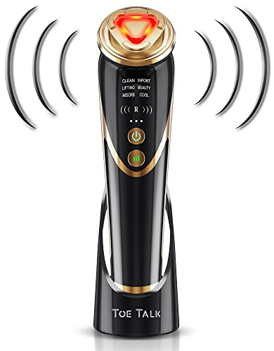 Radio Frequency Facial Machine with EMS - Anti-Aging Skin Tightening Rejuvenation Skin Care Eqipment Home Use,5 in 1 Light Therapy for Wrinkles Lifting High Frequency Face Massager.