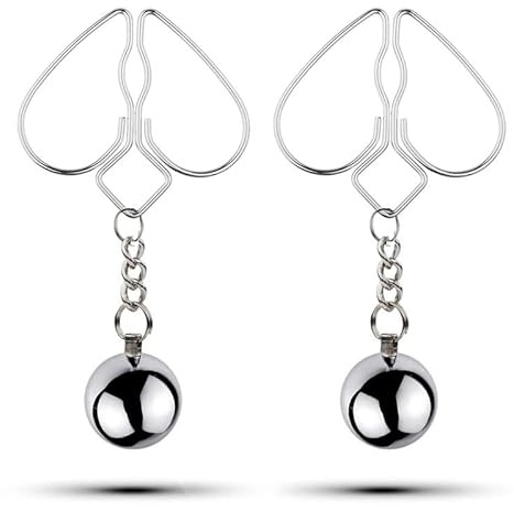 ALMYMM Nippelklemmen Brustwarzen Nipple mit Kette Clamps Sex klemmen Extra Stark Brust Stimulator Erotik SM BDSM Fetisch Nippelkett Sexspielzeug Für Frauen Männer (Stil 29)