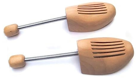 Cabilock 4 Pairs shoe stretcher shoe keeper shoe tree shoe shaper shoe widener Bamboo boot stay adjustable
