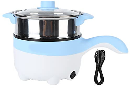 TOPINCN Olla de Cocina Stir Fry 2L Olla Caliente Eléctrica Camión Freidora Eléctrica Olla Al Vapor Eléctrica de Acero Inoxidable Olla para Guiso Olla de Cocina (Sartén eléctrica 24V 2