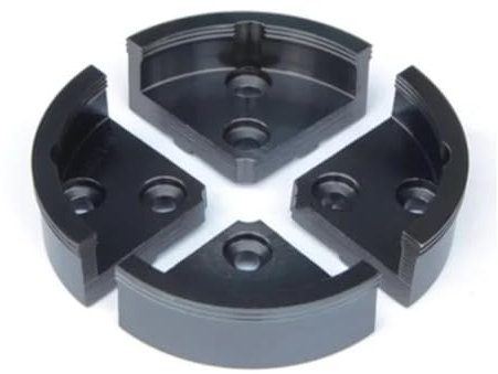 4 Zoll 100 mm Holz-Drehfutter, selbstzentrierend, 4 Backen, Holz-Drehfutter, Holzwerkzeuge, Drehmaschine, Werkzeugmaschinen, Zubehör(Round Jaw)