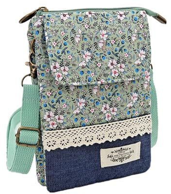 HXSYKJDM Handytasche Zum Umhängen, Handy Umhängetasche Damen, Leichte Crossbody Schultertasche Handytasche, Verstellbar Kleine Umhängetasche mit Schultergurt für Alltag Schule Einkauf