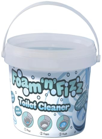 Coopers of Stortford - Foam 'n' Fizz Toilet Cleaner Powder - Powerful Foaming Action - Limescale Remover - Stain & Odour Eliminator - Long Lasting 1kg Tub - No Scrubbing Needed