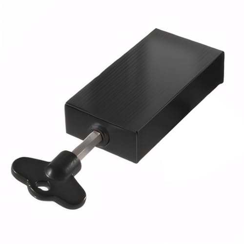 Zambuph Cerradura de ventana corrediza vertical antirrobo: seguridad durante la noche Cerraduras de ventana para dormitorios para cerradura aire acondicionado corrediza horizontal, negro