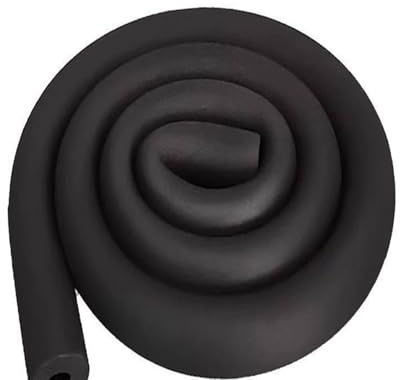 Pipe Insulation Foam Tube, 13/15/17mm Thickness Antifreeze Pipe Insulation Cover Black 1.9 Metre Length Foam Tubing for Outdoor Winter Irrigation(ID25mmx15mmTx1.9m)