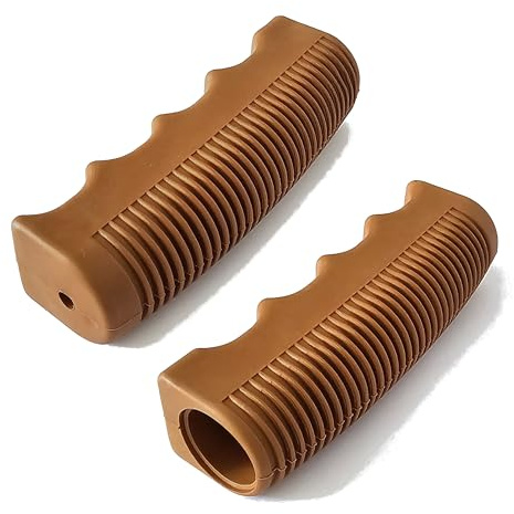 cyclingcolors City cykelhandtag 22 mm 110 mm halkfri ergonomisk cykel MTB VTC Road (brun)