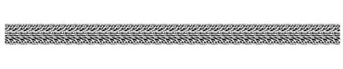Ursus 590500178 - Masking Tape Reifenspuren, schwarz/weiß, ca. 15 mm x 10 m, Klebeband aus Reispapier, einseitig bedruckt, Lösungsmittel- und säurefrei, ideal für Kartengestaltung und Scrapbooking