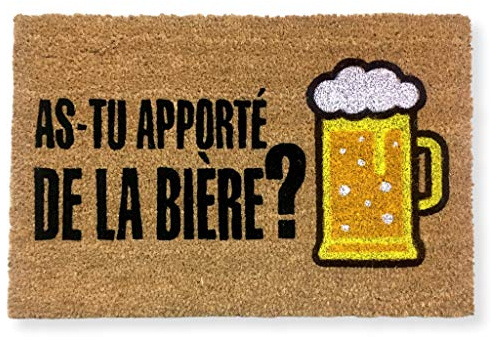 KOKO DOORMATS Paillasson extérieur Entree| Tapis Entree Exterieur, Coco Base antidérapant en PVC| paillasson Exterieur Entree Original antiderapant et Absorbant| As-tu apporté de la Bière? | 40x60 cm