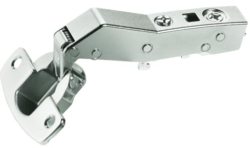 Sensys 8639i W30 Charnière d'angle avec amortissement intégré (Sensys 8639i W30) nickelée Angle d'ouverture 95° Perçage TH 52 x 5,5 mm à visser (-)