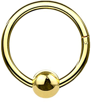 Piercingfaktor Septum Nase Ohr Segment Ring Piercing Klicker Scharnier mit Kugel