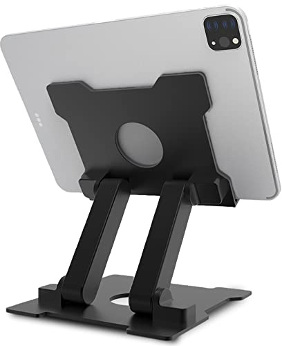 AJ advanceginTablet Ständer Höhenverstellbare Halterung bis 13,5 Zoll-Black | aus Aluminium, Höhenverstellbare, stabil，Kompatibel mit iPad Pro Air Mini 11 12.9, MatePad, Surface, Galaxy Tab