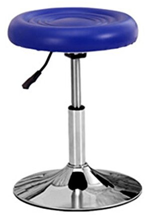 SIGOLY Hocker auf Rädern, Barhocker, Mode, Barstuhl, drehbar, Sessellift, Schönheitshocker, Friseurstuhl, Rezeptionsstuhl, 39–53 cm (Color : Blu, Size : 39–53 cm) Marriage