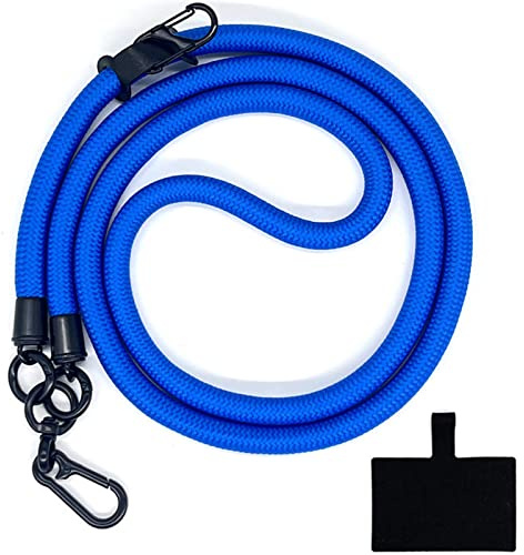 HIRANE Thick Rope Cell Phone Lanyard Spacer, Anti Theft Phone Strap, Adjustable Crossbody Phone Strap, Universal Crossbody Patch Phone Lanyards, for All Smartphone (36)