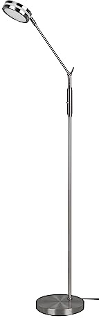 Trio Leuchten LED Stehleuchte Franklin 426510107, Metall Nickel matt, inkl. 6.5 Watt LED, Farbwechsel, Dimmer