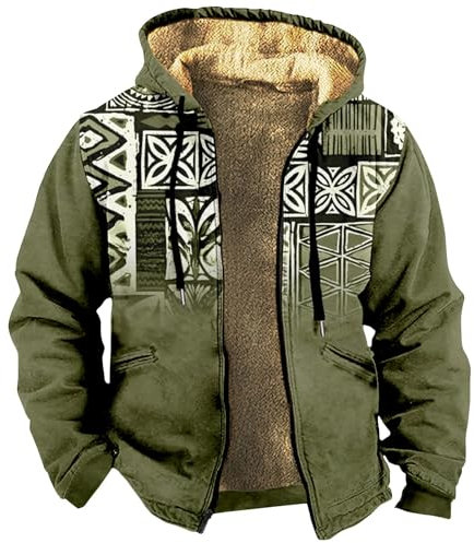 KONG JIMFAN Puffer Jacke Herren Imprägnierspray Jacke Regenponcho Leicht Arbeitsjacke Gelbe Regenjacke Weiße Strickjacke Waterproof Jacket Regenponcho Wasserdicht Jacke Mann(Army Green,XL)