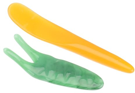 Zweizinkige Nasenmassagegeräte aus Beewax für Massage | Körperschaber, Komfortabel zur Massage, Glatte Warme Oberfläche, 2 Stück-pack
