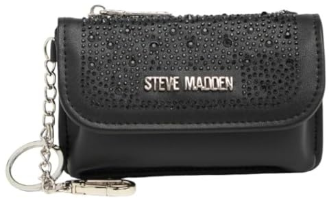 Steve Madden Damen Bluna Geldbörse mit Schlüsselbund (Schwarz)