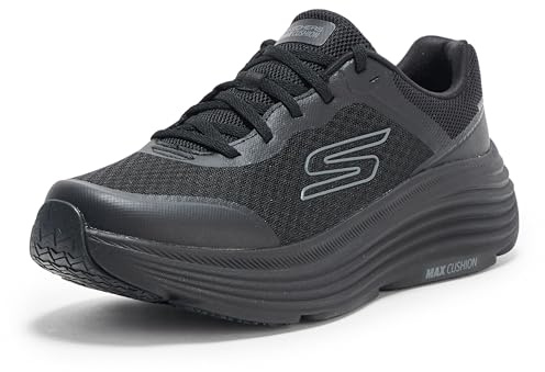 Skechers dam Max dämpning Endeavour Canova Sneaker, Svart, 41 EU bred