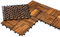 6m² Holzfliesen Terrassenfliesen Holz Fliesen Mosaik 30x30 cm - 66 STK Balkonfliesen wetterfest aus Akazienholz mit Klicksystem für Terrasse Balkon Stecksystem