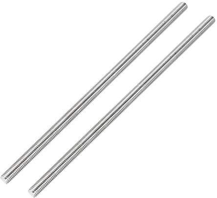 QUARKZMAN 2 Stück Gewindestange M10x250mm Gewindestab Edelstahl 304 Gewindestifte Vollgewindestange Außengewinde Gewindebolzen für Maschinen Modell Schraubverbindungen