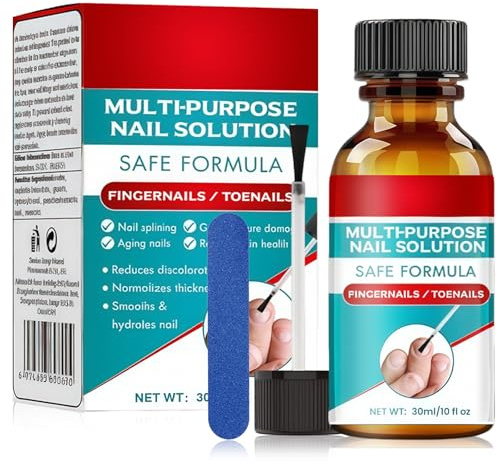30ml Trattamento Unghie Piedi e Mani, Cura delle unghie, Ripara e Rinforza le Unghie Fragili, Nutre e Lenisce le Unghie, Cura Micosi e Risultati Visibili