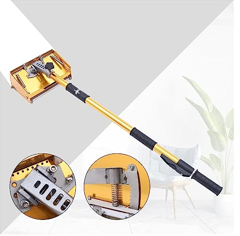 Levigatrice per pareti, Strumenti portatili for cartongesso da 9,8 '' Strumenti for intonacatura piatta Finitura for intonaco con 40-63,8 '' Manico allungabile Max 64 '' Lunghezza