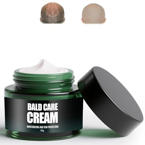 Bald Head Moisturiser for Men, Scalp Care Cream, Moisturizing & Nourishing Balds Cream, Hydrates & Protects Scalp, Natural Anti-Shine Effect for Bald Head Wearers