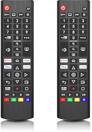 2 Pack Replacement for LG Smart TV Remote Control, Universal for All LG Smart TVs