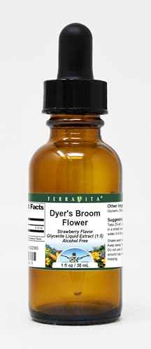 Dyer's Broom Flower Glycerite Liquid Extract (1:5) - Strawberry Flavored (1 oz, ZIN: 522393) - 3 Pack