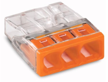 WAGO 2273 COMPACT-Verbindungsdosenklemme wahlweise 2/3/4/5/8-Leiter-Klemme (2273-203, 20)