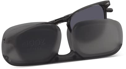 Nooz polarisierte Sonnenbrille für Damen und Herren – UV-Schutz der Kategorie 3 – mit kompaktem Etui – Quadratische Form - Schwarz