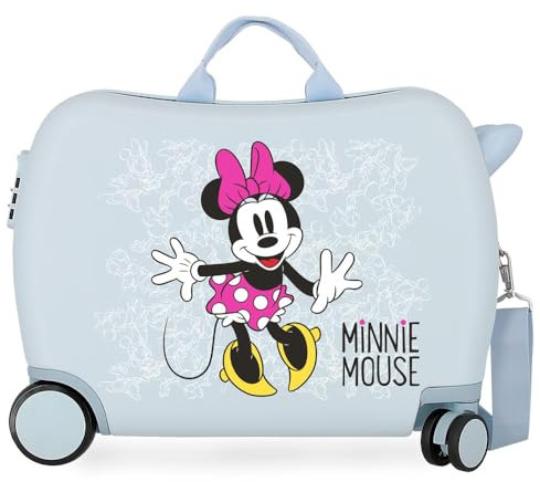 Disney Minnie Enjoy the Day Kinder-Koffer Blau 50x38x20 cms Hartschalen ABS Kombinationsschloss 34L 2,1 Kgs 4 Räder Handgepäck
