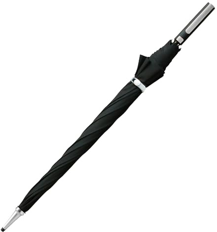 Lemon Pie Products Large Windproof Golf Umbrella 54-Inch – Automatic Open, Strong Fibreglass Frame, Waterproof Canopy with UV Protection, Premium Black & Silver Stick Umbrella for Men & Women