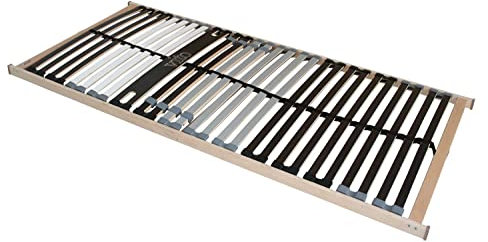 Möbel Jack Lattenrost Lattenrahmen Bettrost mit 7 Zonen | Federholzrahmen | 28 elastische Federholzleisten | 100 x 200 cm