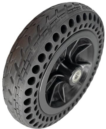 8 X 2 (200x50) Robuste Vorderrad für Elektro Rollstuhl, Umweltfreundliches Gummimaterial, Anti-Rutsch Wabenreifen, Schwarz (1 Paar)