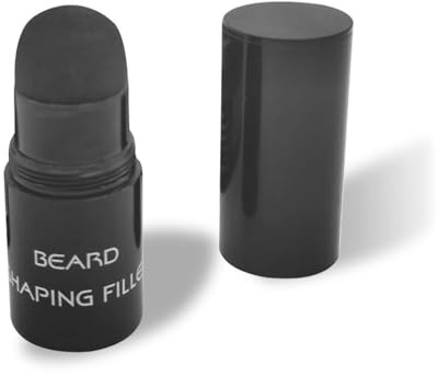 siduytin Hommes Barbe Remplissage Poudre Longue durée Cheveux Forme Patchs Coloration Couverture Maquillage Affaires Stylo épaississement Teinture Peinture, Marron foncé