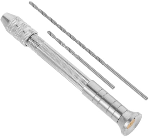 IWOWHERO Herramienta de perforación de velas de metal con brocas largas y cortas para hacer velas y yeso taladro manual para herramientas de precisión