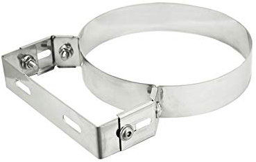 Collare pesante Regolabile in Acciaio Inox per Tubi Mono e Doppia Parete (D.140)