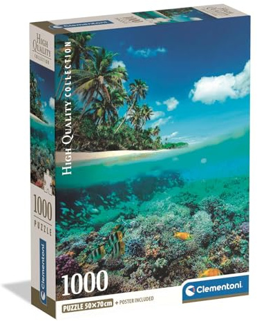 Clementoni Puzzle Sommer-Paradies 1000 Teile Erwachsene - HQ Collection | 70 x 50 cm - Anspruchsvolles Puzzle 14-99 Jahre - 39931