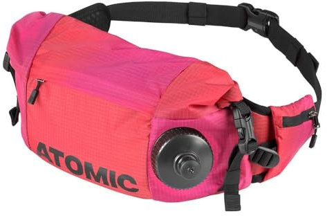 Atomic Nordic Thermo Bottle Belt I - Riñonera Ajustable con Soporte para Botellas Aislado, Bolsillo Impermeable con Soporte para Bebidas y Tapa Enrollable, Ideal para excursiones de esquí de Fondo o