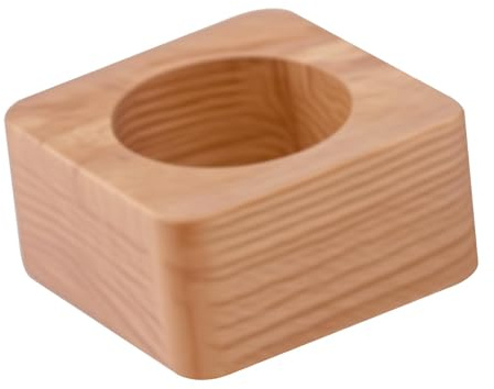 Gralara Portauova in legno, supporto, piatto, contenitore decorativo, organizer per uova fresche per frigorifero, casa, raccolta di uova fresche, tavolo, Riga Singola 1 Slot