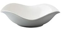 Assiette Assiette creuse en porcelaine blanche céramique for hôtel, sauté irrégulier, spécial, restaurant local, bol profond Vaisselle(13 in)