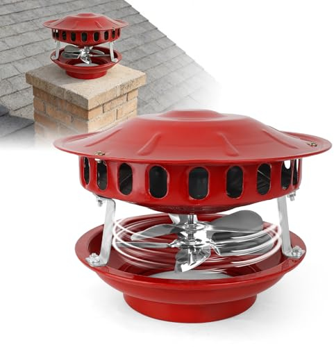 Ventilateur extracteur de fumée 100 W avec 7 pales pour 12-21 cm (4,7-8,2) - Ventilateur de cheminée silencieux