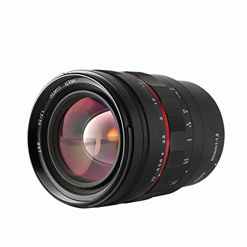 Meike 50mm F1.2 Objectif Photo Complet Manuel avec Grande Ouverture Idéal pour Photographie Portrait Sony E-Mount