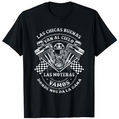 Chica Motera Motociclista Motorista Regalo Mujeres Camiseta