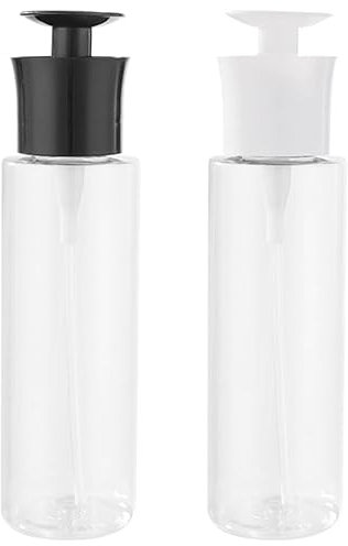 FRCOLOR tomma pumpflaskor makeupborttagare nagellacksborttagare pumpdispenser flaska 2 stycken tvålflaskor lotionsflaska lotionsplåt (300 ml)