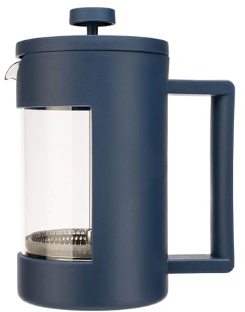 Siip 850ml Navy Glass 6 Cup Cafetiere
